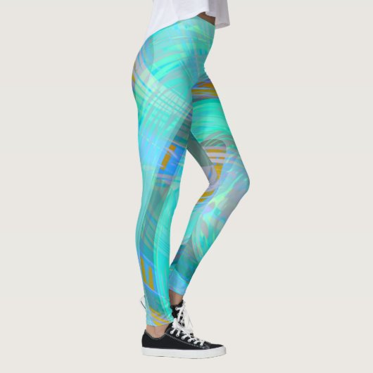 Aquatisch goud leggings (Rechts)