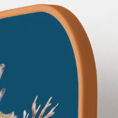 Aquatisch kustleven art. pickleball paddle (Links Detail)