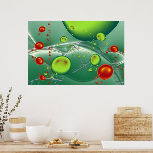 Aquatisch landschap. poster (Keuken)