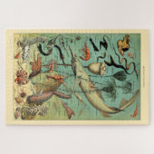  aquatisch leven door Adolphe Millot Legpuzzel (Horizontaal)
