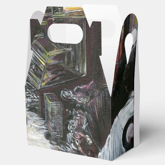 Aquatisch, maar gekust met woestijnwind bedankdoosjes (Geopend)