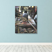 Aquatisch, maar gekust met woestijnwind, Jeruzalem Canvas Afdruk (Insitu (Houten vloer))