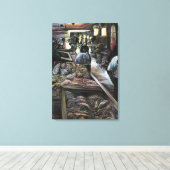 Aquatisch maar gekust met woestijnwind Jeruzalem Canvas Afdruk (Insitu (Houten vloer))