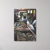 Aquatisch maar gekust met woestijnwind Jeruzalem Canvas Afdruk (Voorkant)