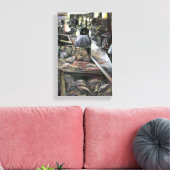 Aquatisch, maar gekust met woestijnwind, Jeruzalem Canvas Afdruk (Insitu (Woonkamer))