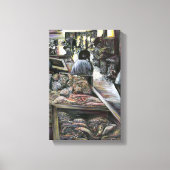 Aquatisch, maar gekust met woestijnwind, Jeruzalem Canvas Afdruk (Voorkant)