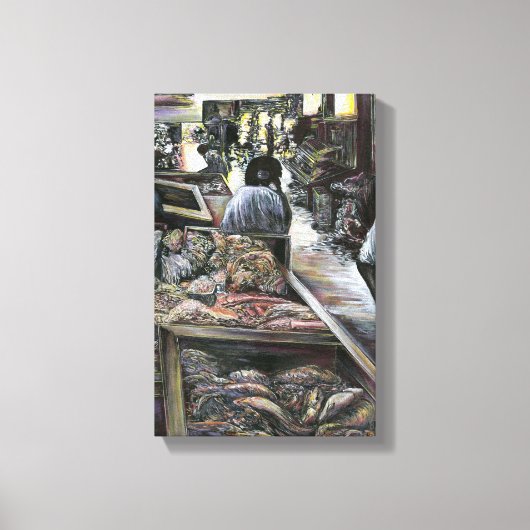 Aquatisch, maar gekust met woestijnwind, Jeruzalem Canvas Afdruk (Voorkant)