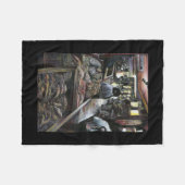 Aquatisch, maar gekust met woestijnwind, Jeruzalem Fleece Deken (Voorkant (Horizontaal))