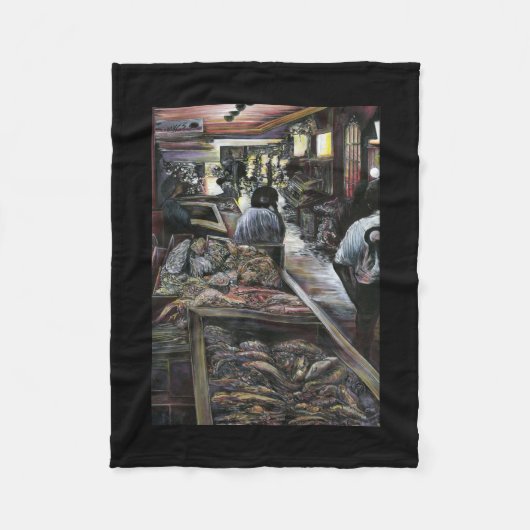 Aquatisch, maar gekust met woestijnwind, Jeruzalem Fleece Deken (Voorkant)