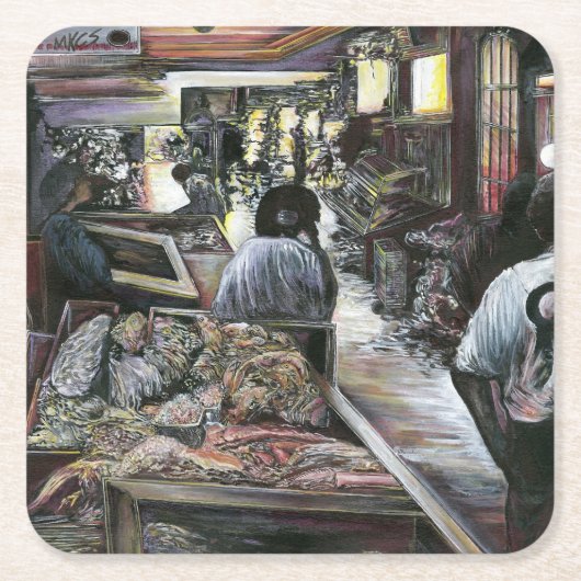 Aquatisch, maar gekust met woestijnwind, Jeruzalem Kartonnen Onderzetters (Voorkant)