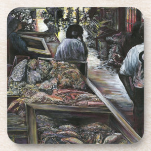 Aquatisch, maar gekust met woestijnwind, Jeruzalem Onderzetter