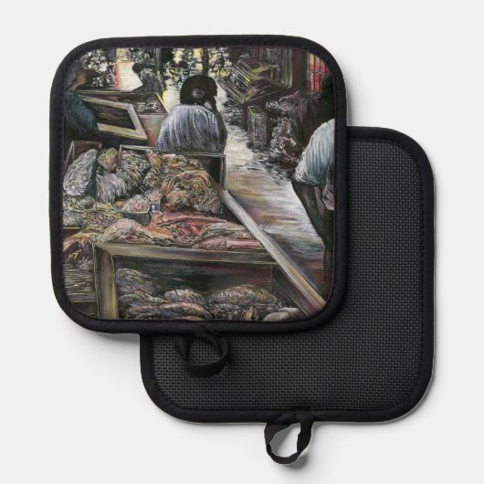 Aquatisch, maar gekust met woestijnwind, Jeruzalem Pannenlap (Voorkant / Achterkant)