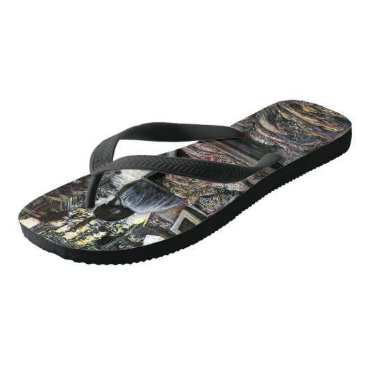 Aquatisch, maar gekust met woestijnwind, Jeruzalem Teenslippers (Schuin)