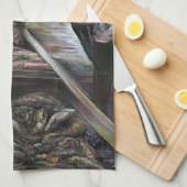 Aquatisch, maar gekust met woestijnwind, Jeruzalem Theedoek (Quarter Fold)