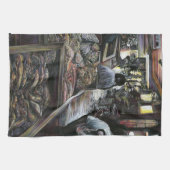 Aquatisch, maar gekust met woestijnwind, Jeruzalem Theedoek (Horizontaal)