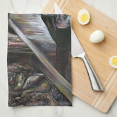 Aquatisch, maar gekust met woestijnwind, Jeruzalem Theedoek (Quarter Fold)