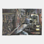 Aquatisch, maar gekust met woestijnwind, Jeruzalem Theedoek (Horizontaal)