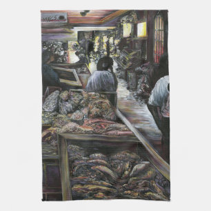 Aquatisch, maar gekust met woestijnwind, Jeruzalem Theedoek