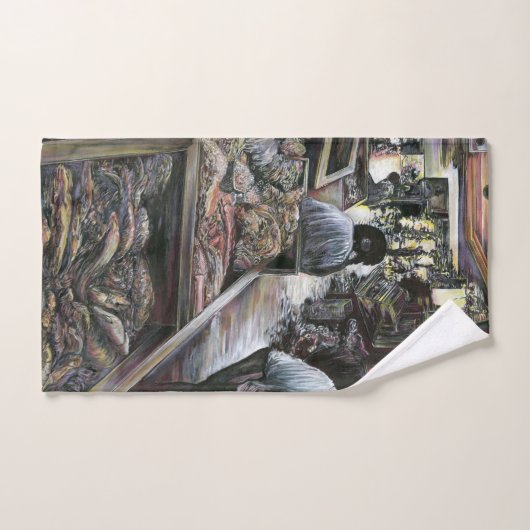 Aquatisch, maar toch gezoend met de woestijnwind bad handdoek (Handdoek)