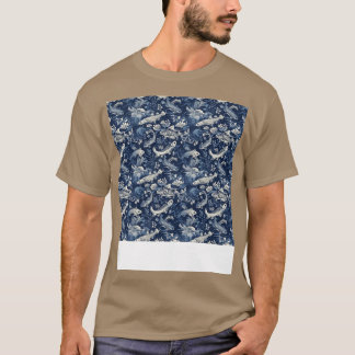Aquatisch Naadloos Patroon Onderwater Zee Leven Oc T-shirt