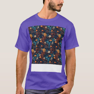 Aquatisch Naadloos Patroon Onderwater Zee Leven Oc T-shirt