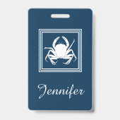 Aquatisch ontwerp badge (Achterkant)