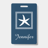 Aquatisch ontwerp badge (Back)