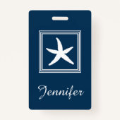 Aquatisch ontwerp badge (Achterkant)