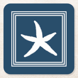 Aquatisch ontwerp kartonnen onderzetters