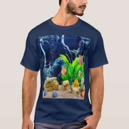 Aquatisch ontwerp t-shirt