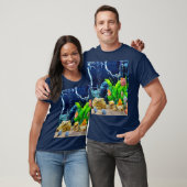 Aquatisch ontwerp t-shirt (Unisex)