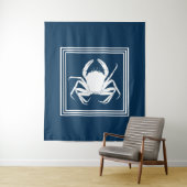 Aquatisch ontwerp wandkleed (In situ)