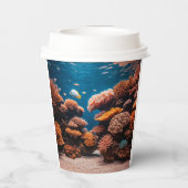 Aquatisch papier cup papieren bekers (Achterkant)