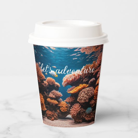 Aquatisch papier cup papieren bekers (Voorkant)
