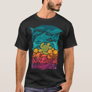 Aquatisch spectrum t-shirt
