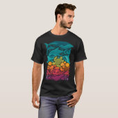 Aquatisch spectrum t-shirt (Voorkant volledig)