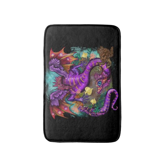 Aquatisch Zee Dragon Bath Mat (Voorkant Verticaal)