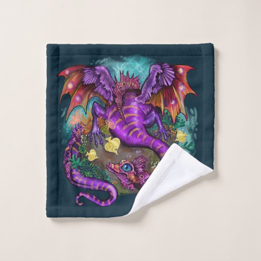 Aquatisch Zee Dragon Bath Towel set Bad Handdoek (Wasdoekje)