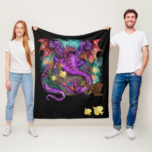 Aquatisch Zee Dragon Fleece Deken
