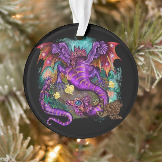 Aquatisch Zee Dragon Ornament (Boom)