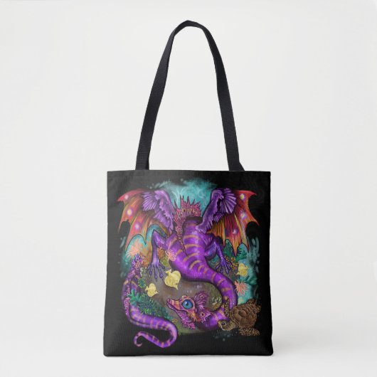 Aquatisch Zee Dragon Tote Bag (Voorkant)