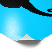 Aquatisch Zee paard Foto Afdruk (Hoek)