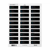 Aquatisch Zeepaardje Etiket (Full Sheet)