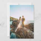 Aquatische bruiloft koraal clown vis waterverf fot kaart (Achterkant)