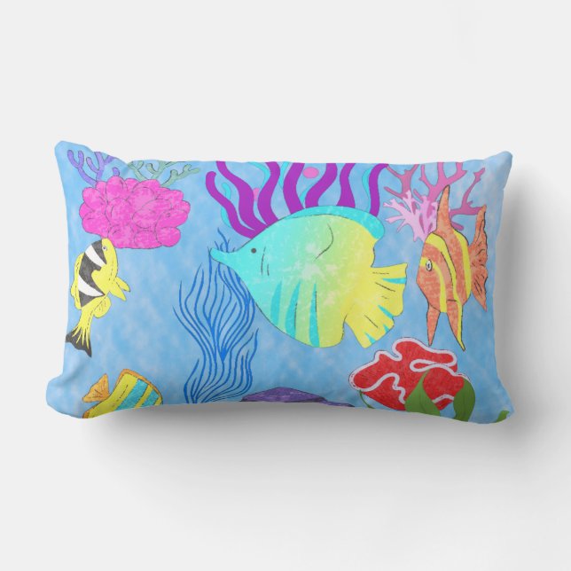 Aquatische creatinatie kussen (Voorkant)