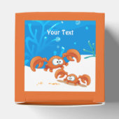 Aquatische Cute Crab Party Favor Box Bedankdoosjes (Bovenkant)