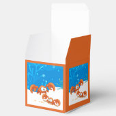 Aquatische Cute Crab Party Favor Box Bedankdoosjes (Geopend)