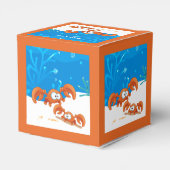 Aquatische Cute Crab Party Favor Box Bedankdoosjes (Achterkant)