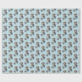 Aquatische Draak Cadeaupapier (Vlak)