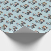 Aquatische Draak Cadeaupapier (Hoek)